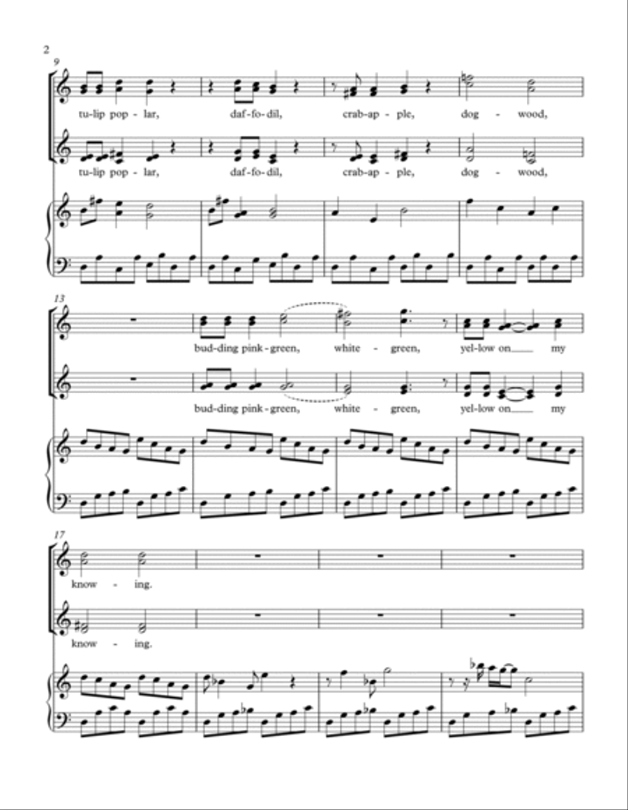 What to Eat, What to Drink #1 Only now in spring Choir scores gallery preview page 2