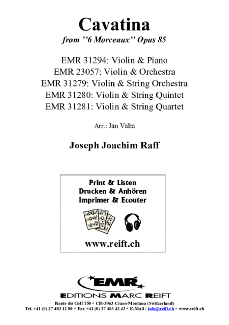 Cavatina Violin Solo scores gallery preview page 2