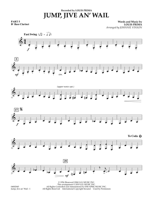 Jump, Jive An' Wail - Pt.5 - Bb Bass Clarinet