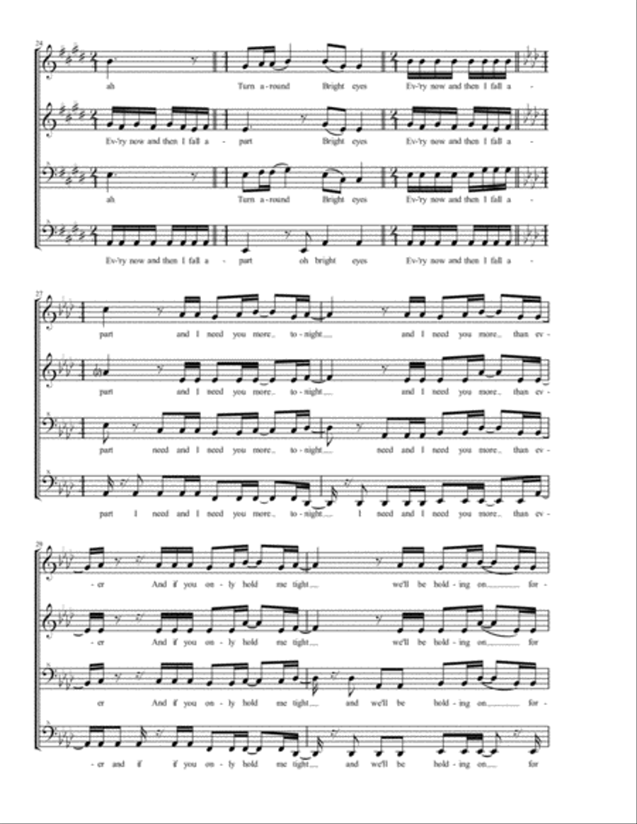 Total Eclipse Of The Heart SSAA scores gallery preview page 5