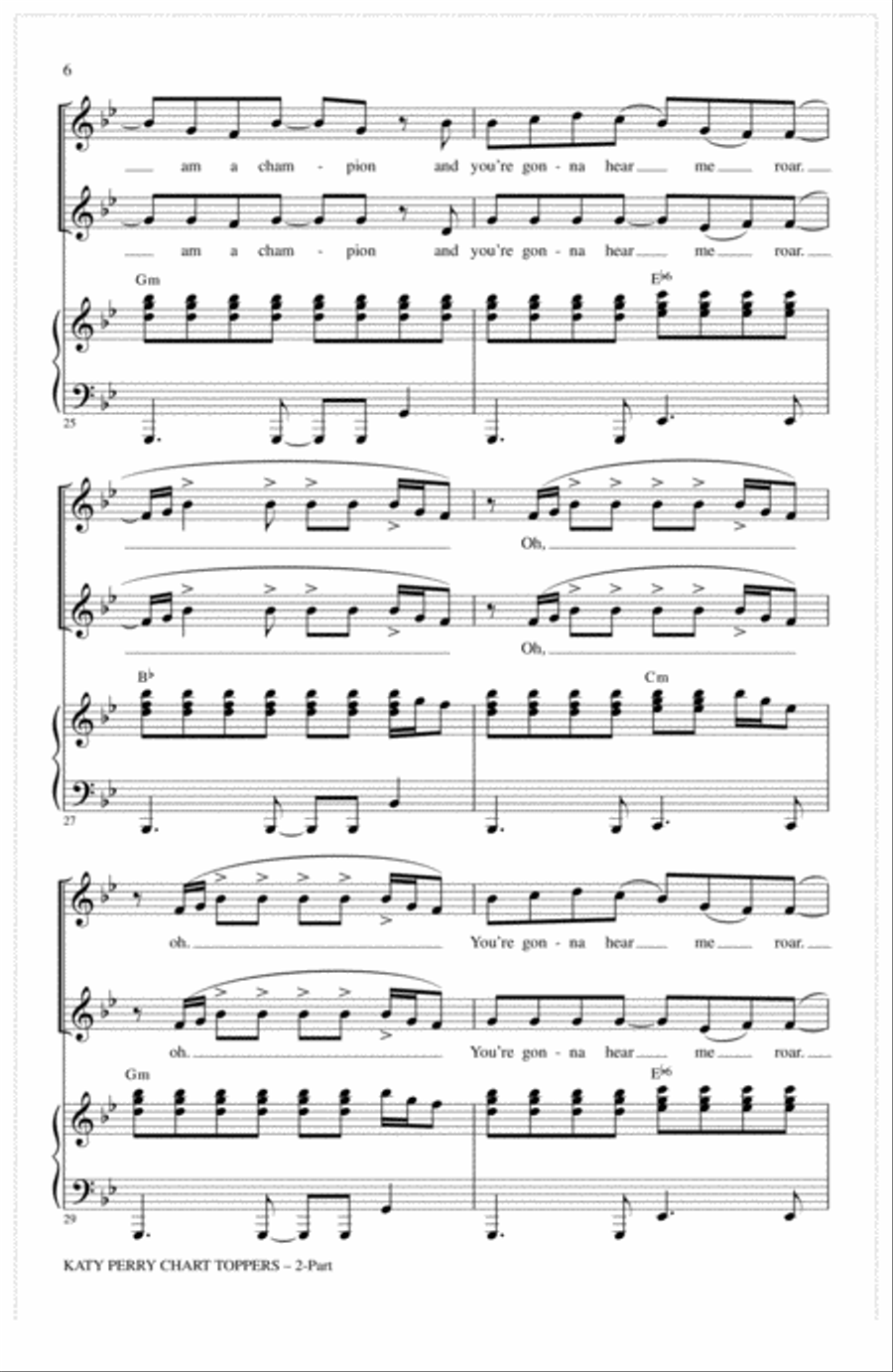 Katy Perry: Chart Toppers 2-Part scores gallery preview page 5