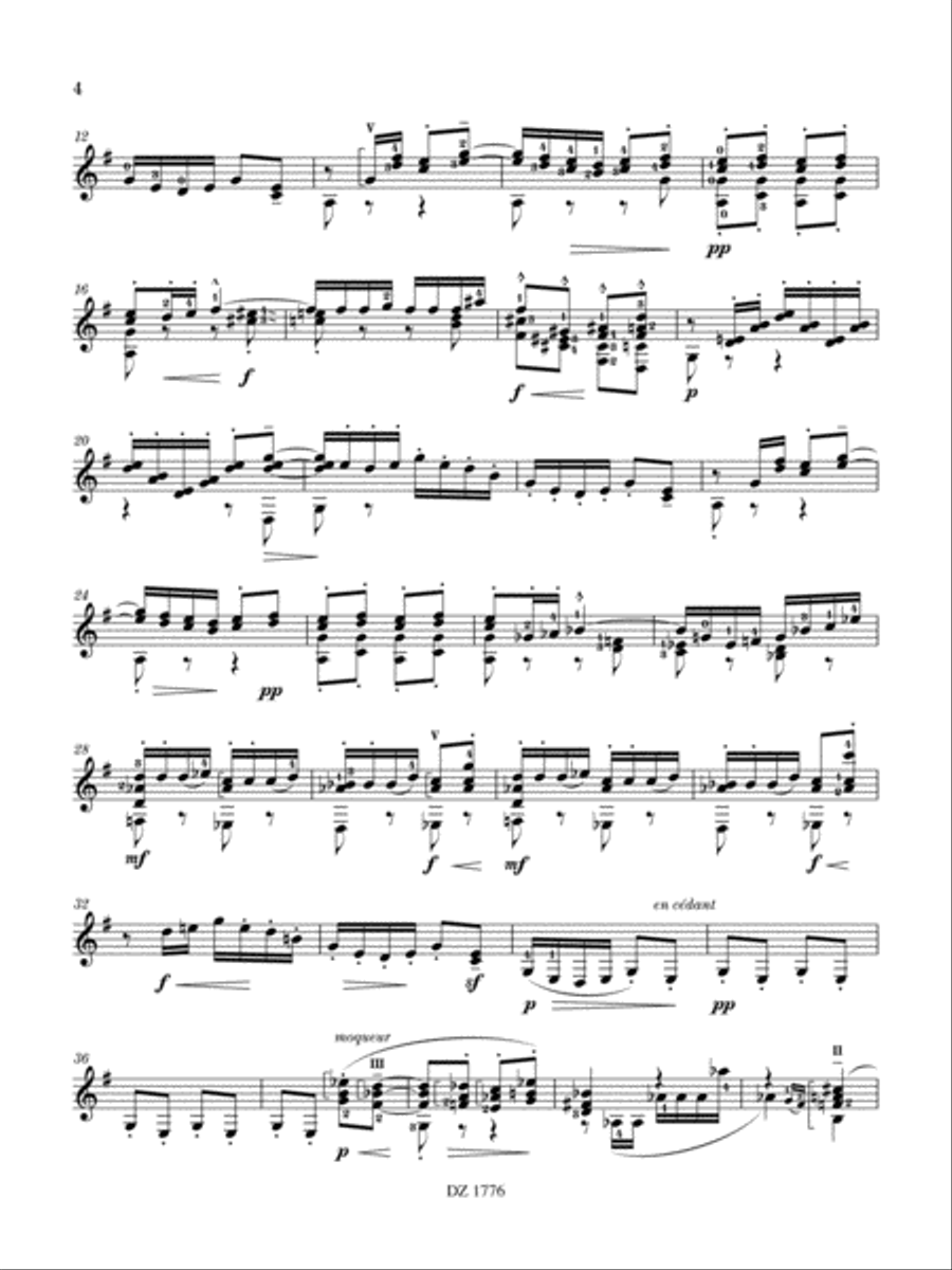 Minstrels Minstrels Classical Guitar scores gallery preview page 4