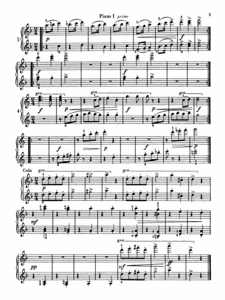 Ecossaises, Opus 41 - Piano Quartet (2 Pianos, 8 Hands)