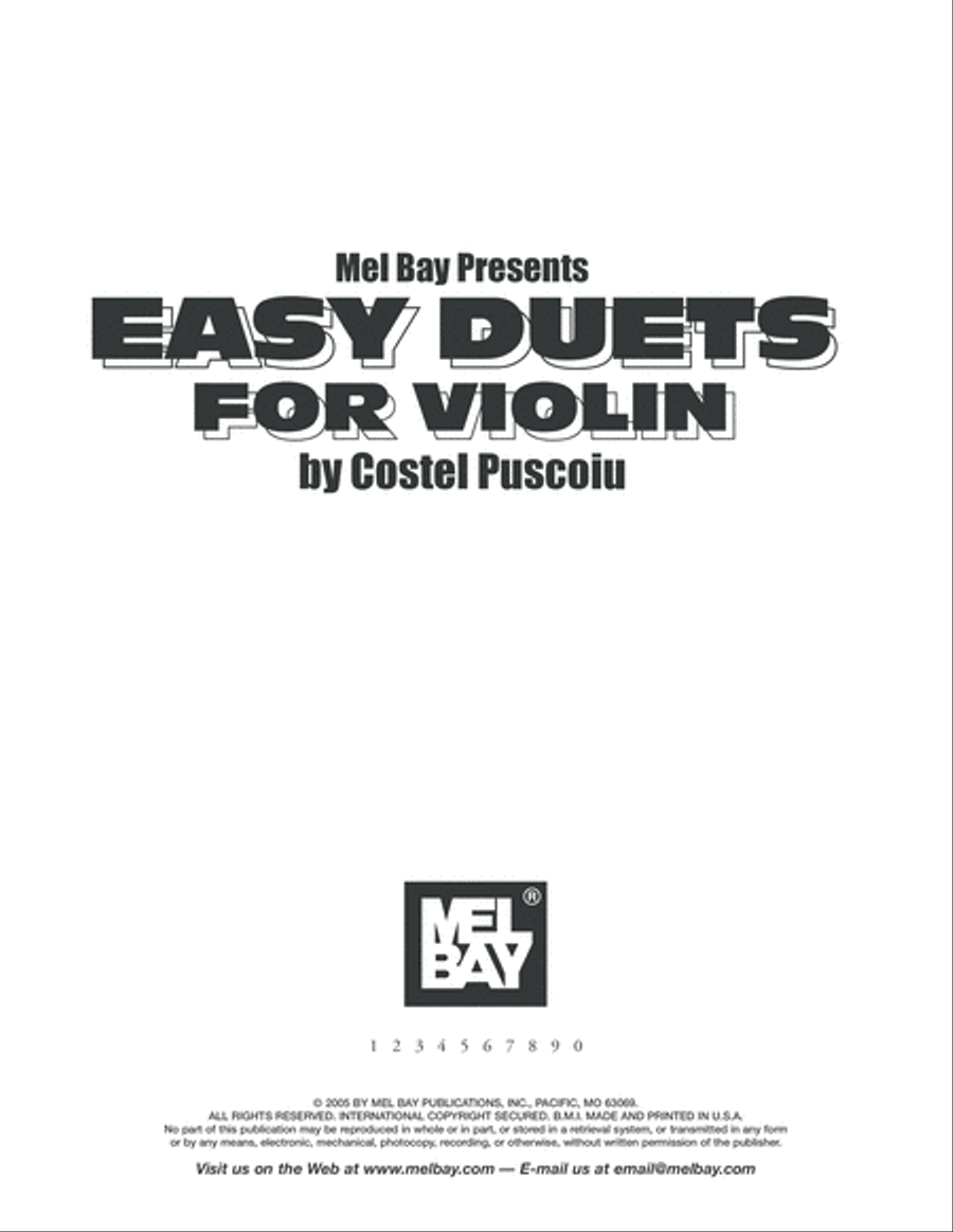 Easy Duets for Violin String Duet scores gallery preview page 2