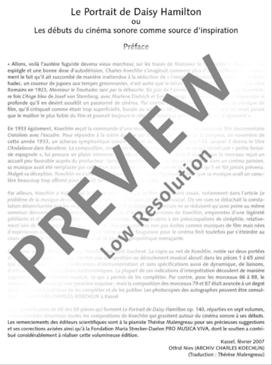 Le Portrait de Daisy Hamilton Piano Solo scores gallery preview page 11