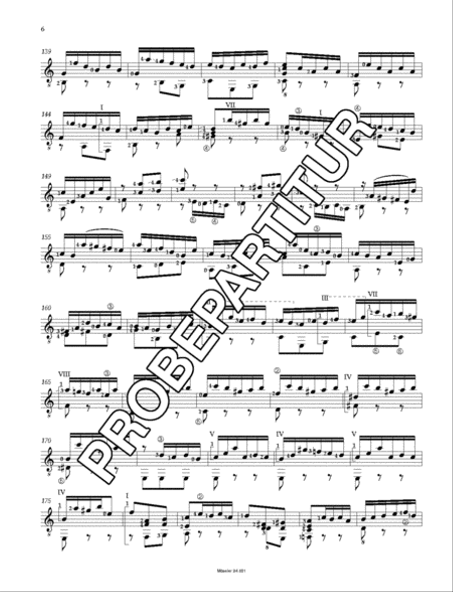 Suite a-Moll (orig. g-Moll) BWV 995 Classical Guitar scores gallery preview page 7