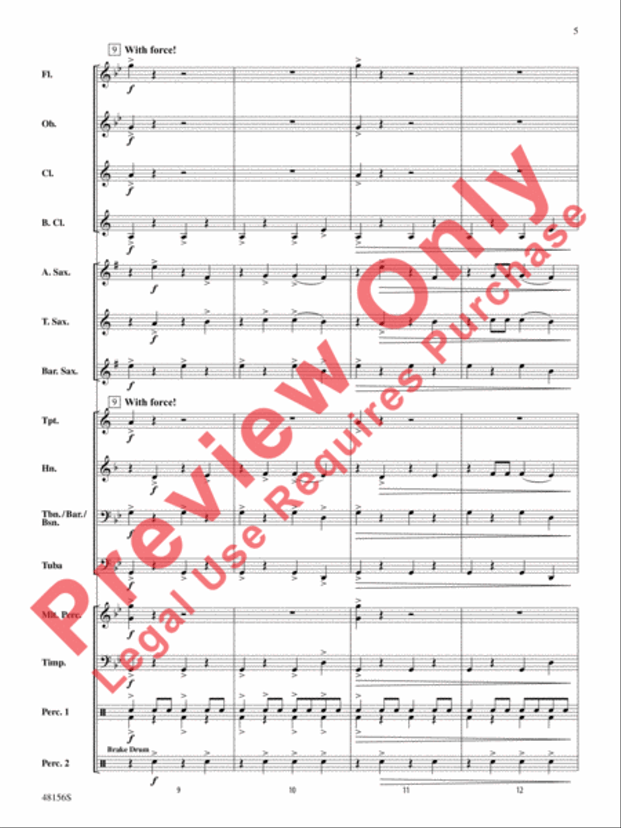 Vulcan's Forge Concert Band scores gallery preview page 6