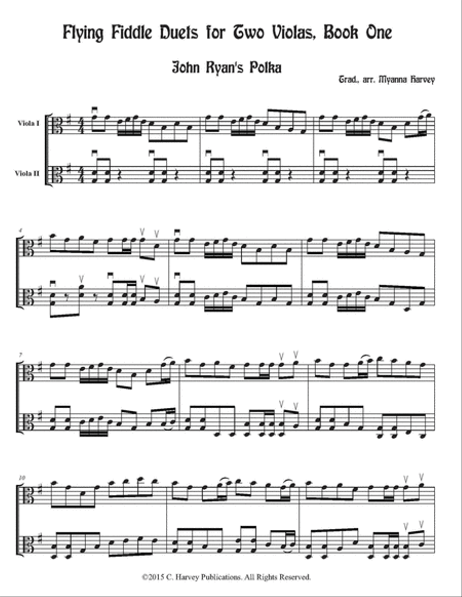 Flying Fiddle Duets for Two Violas, Book One String Duet scores gallery preview page 3
