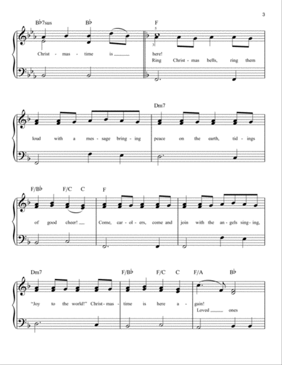 Christmastime Easy Piano scores gallery preview page 3