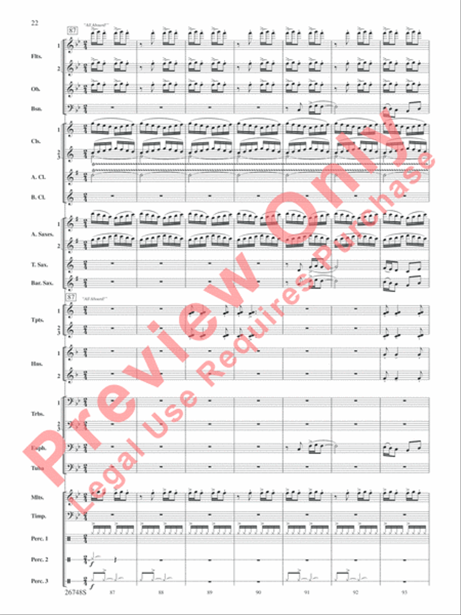 Cotton Ferry Expedition Concert Band scores gallery preview page 23
