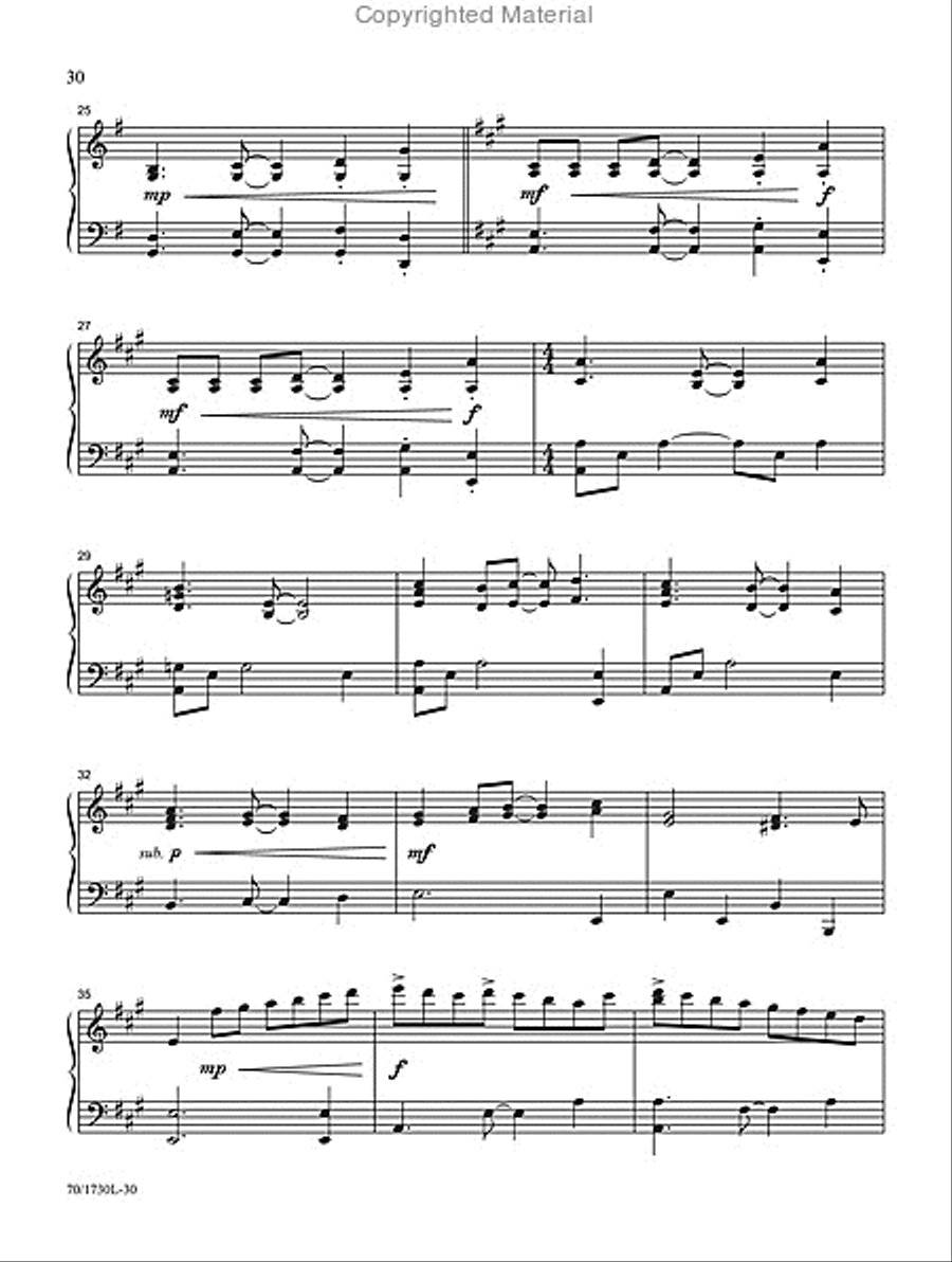 All Is Calm, All Is Bright Piano Solo scores gallery preview page 6