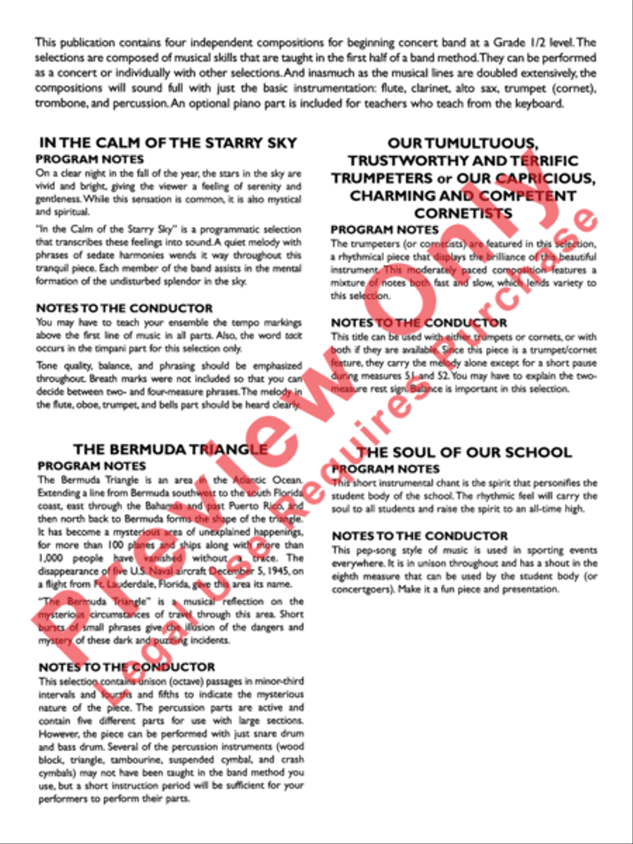 Belwin Very Beginning Band Kit #1 Concert Band scores gallery preview page 3