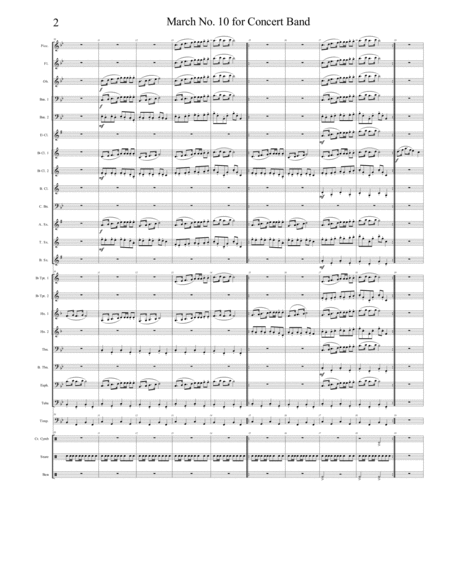 March No. 10 for Concert Band image number null