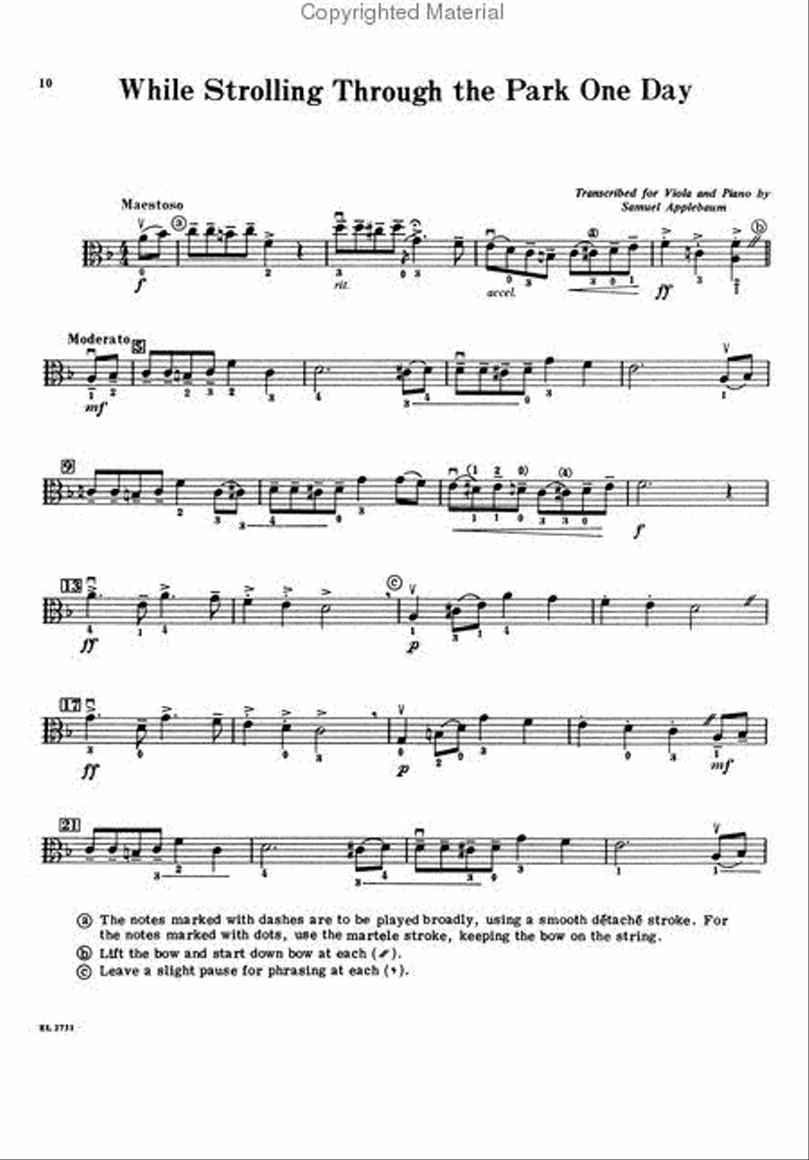 20 Progressive Solos for String Instruments - Viola Viola Solo scores gallery preview page 4