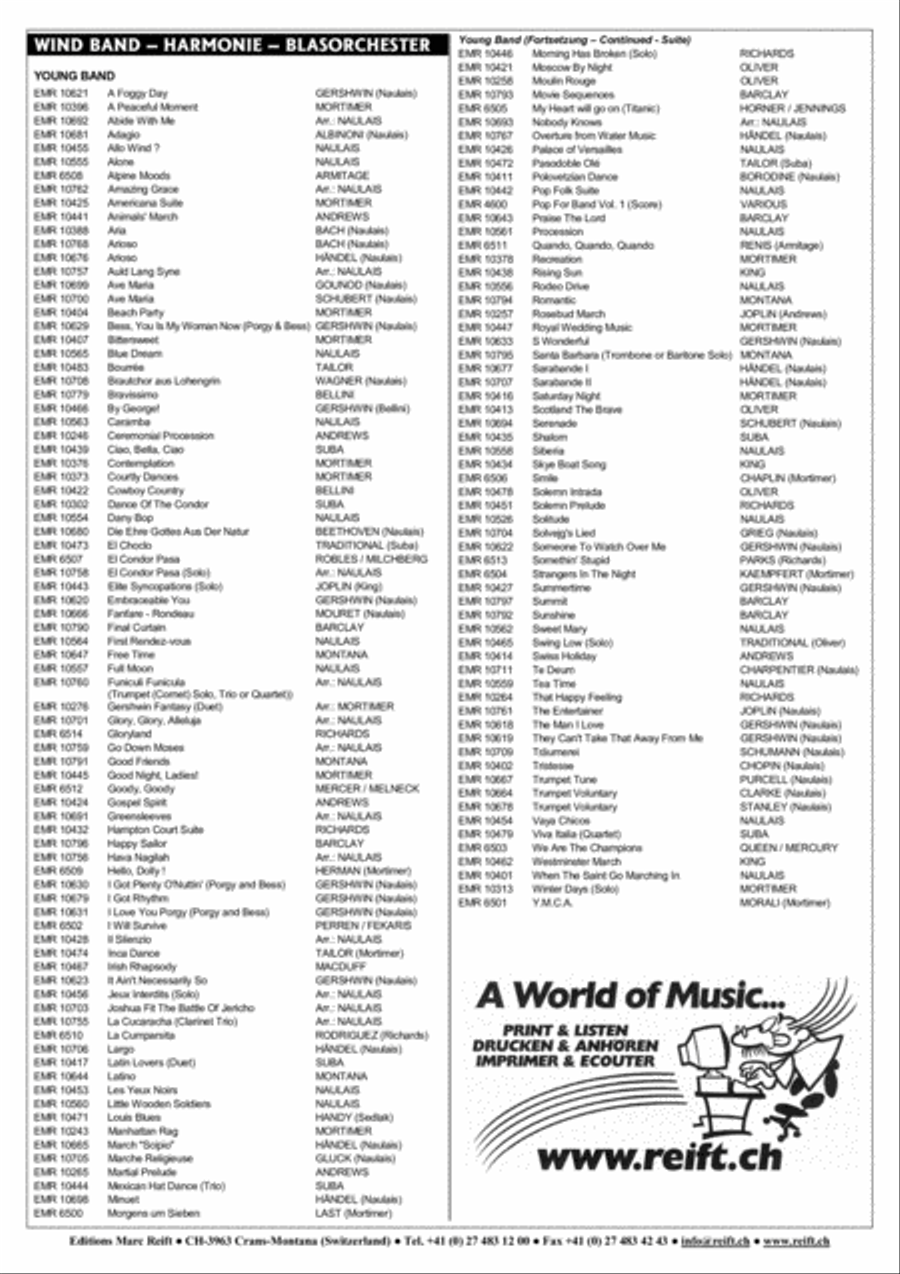Latino Concert Band scores gallery preview page 9