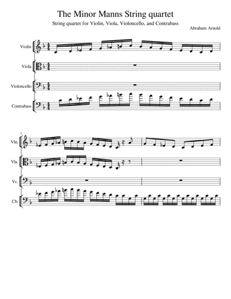 The Minor Manns String Quartet image number null