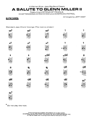 A Salute to Glenn Miller II: Guitar Chords