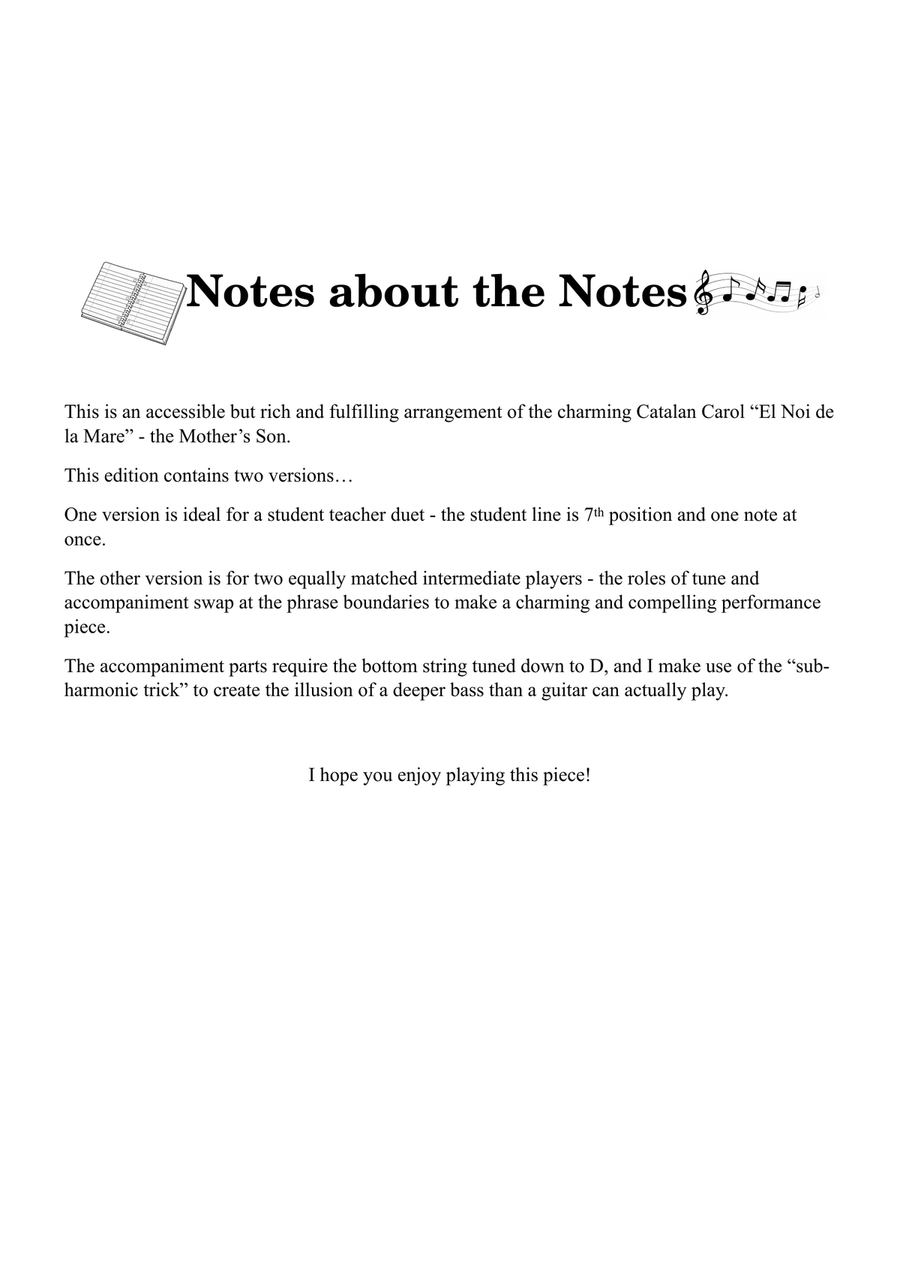 El Noi de la Mare - Guitar duet Acoustic Guitar scores gallery preview page 3