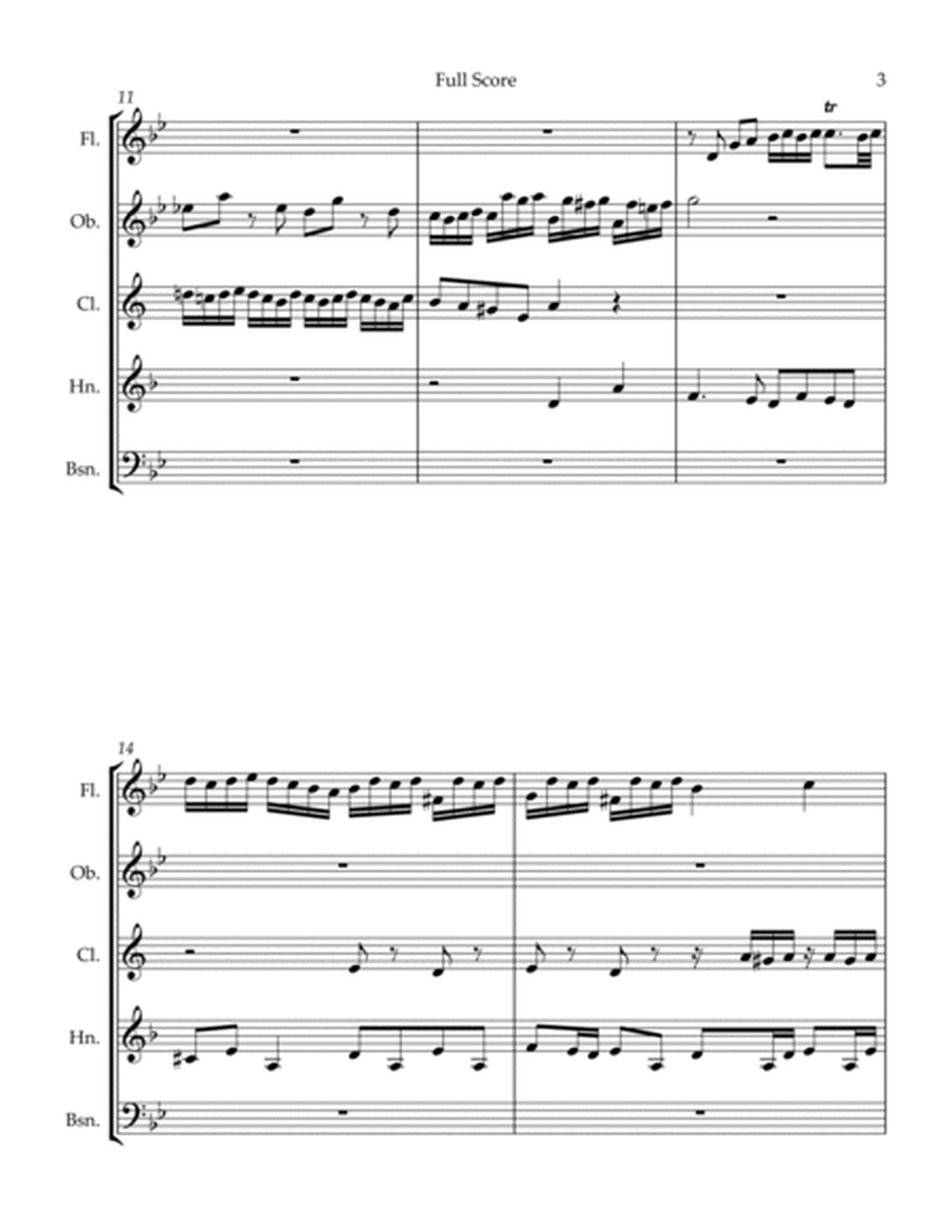 "Litte" Fugue in G minor, BWV 578 for Woodwind Quintet image number null