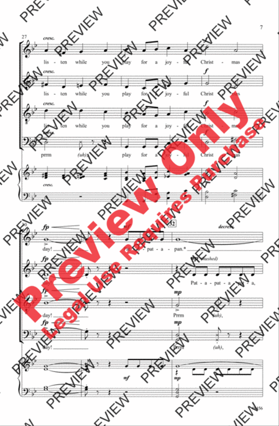 A Festive Pat-A-Pan 4-Part scores gallery preview page 7