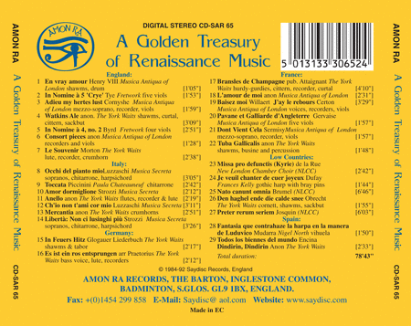 A Golden Treasury Of Renaissance Music