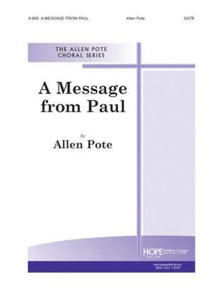 Book cover for A Message from Paul
