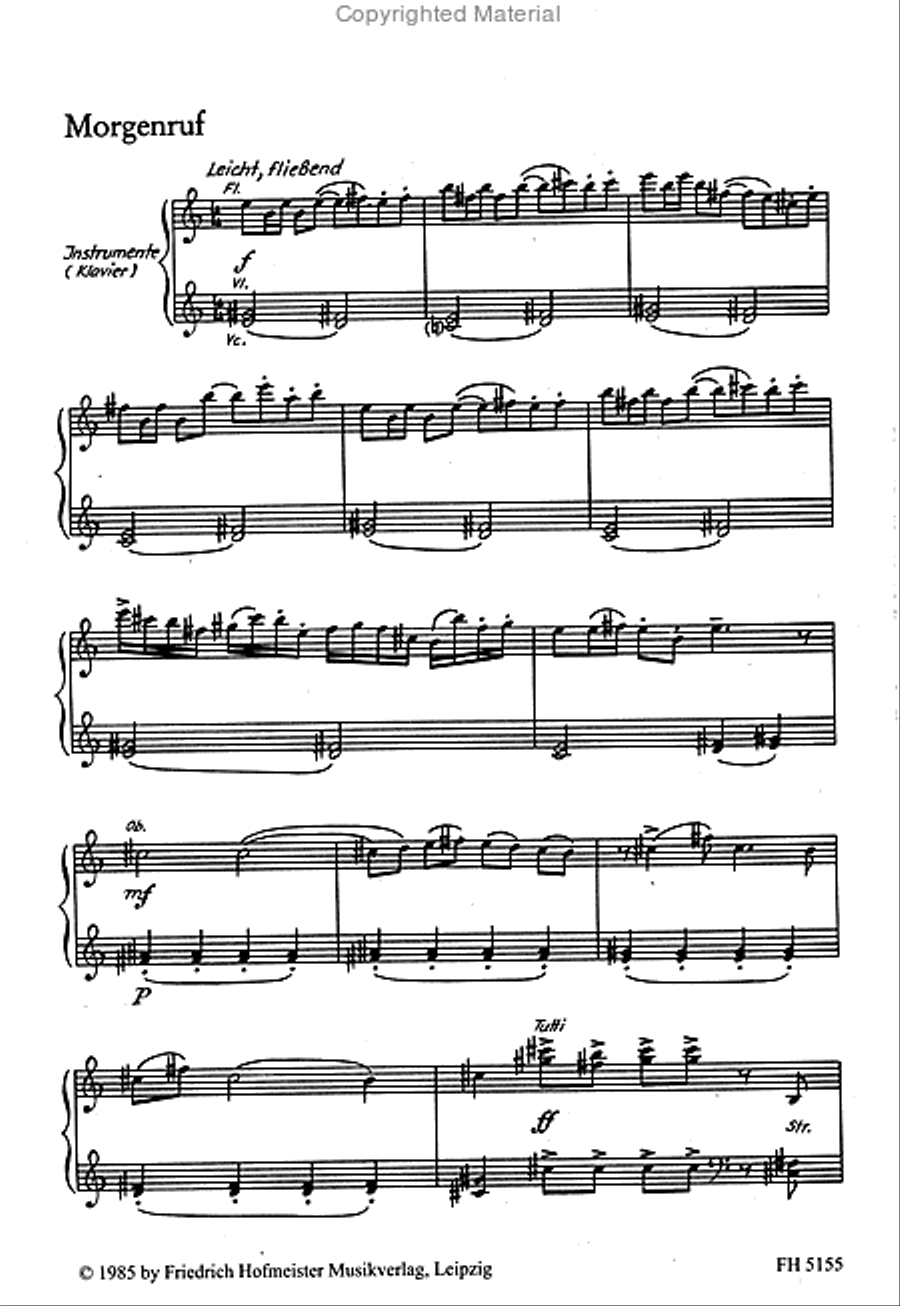 Heut ist ein wunderschöner Tag. Score scores gallery preview page 2