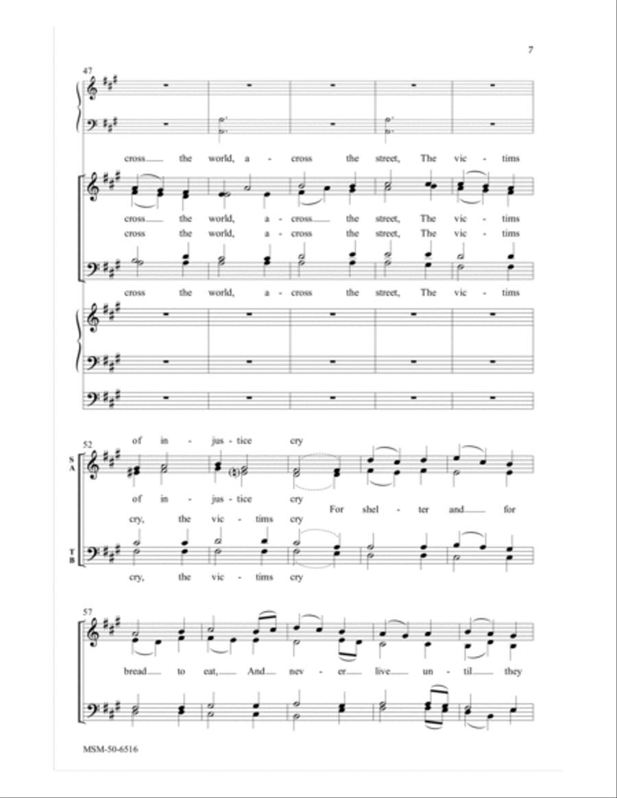 A Song of Community A Song of Community 4-Part scores gallery preview page 6