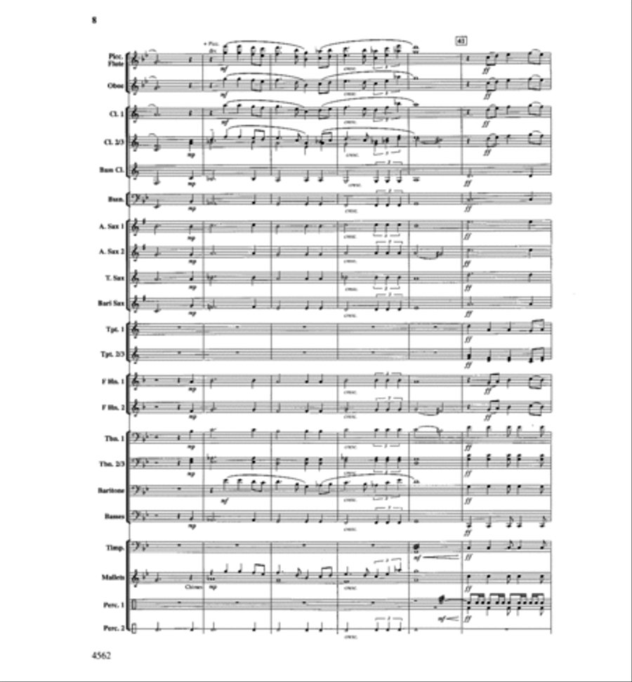 Antecedium Antecedium Concert Band scores gallery preview page 9