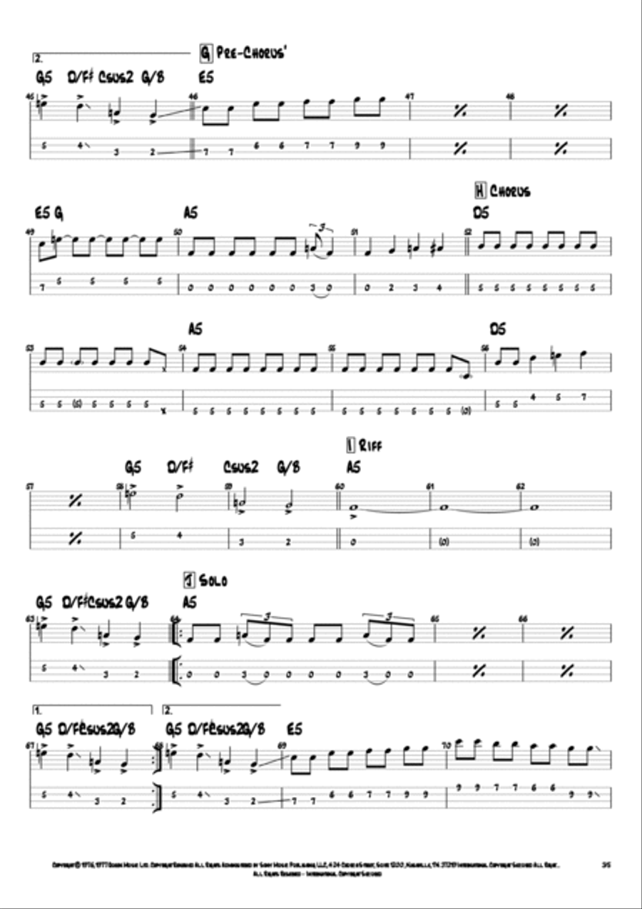 Tie Your Mother Down Tie Your Mother Down Guitar Tablature scores gallery preview page 3