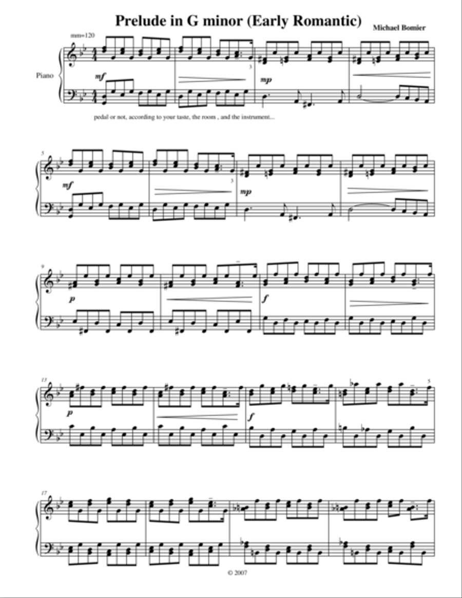 Prelude No. 16 in G minor from 24 Preludes Piano Solo scores gallery preview page 1