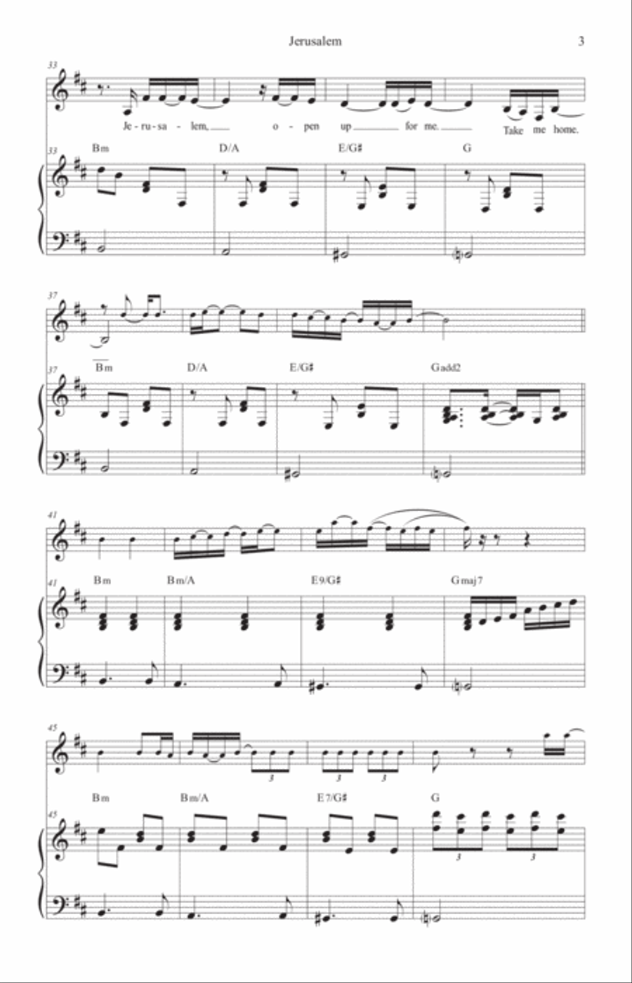 Jerusalem Jerusalem Small Ensemble scores gallery preview page 4