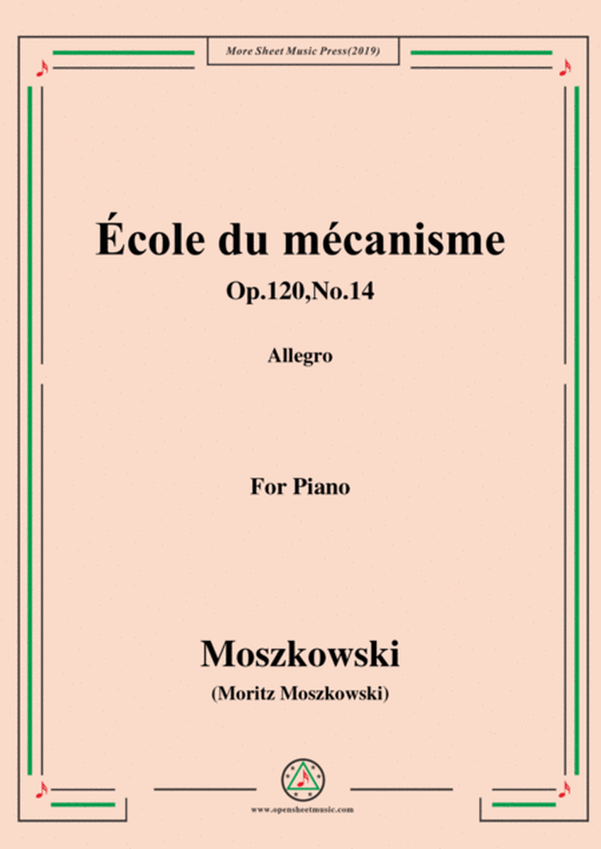 Duvernoy-École du mécanisme,Op.120,No.14,for Piano