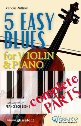 5 Easy Blues - Violin & Piano (complete parts)