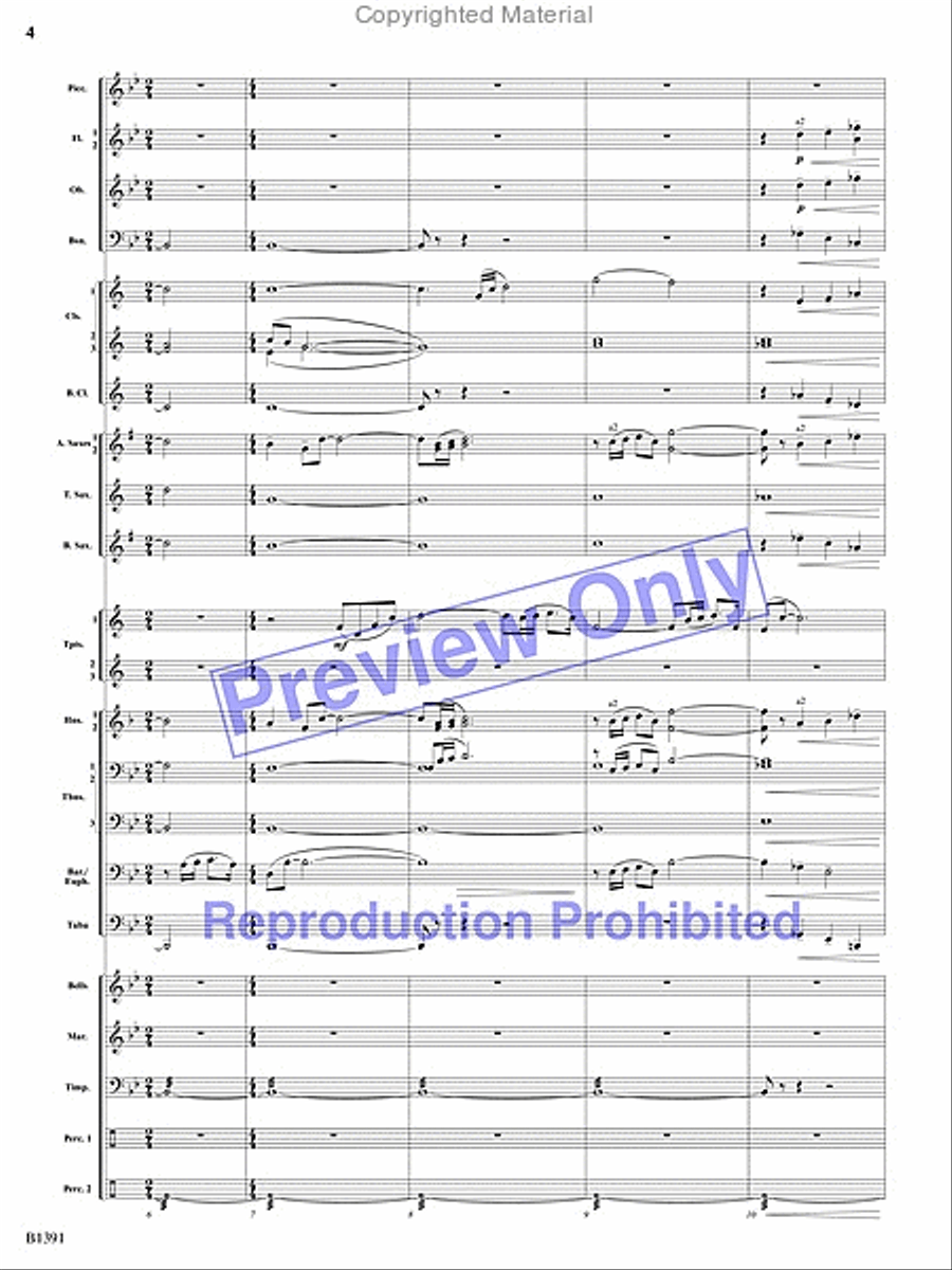 Sunburst Concert Band scores gallery preview page 3
