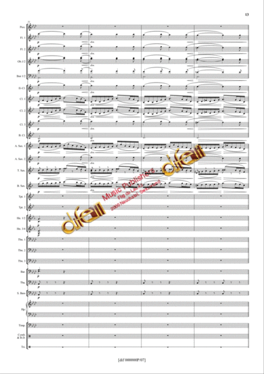 La Moldau Concert Band scores gallery preview page 12