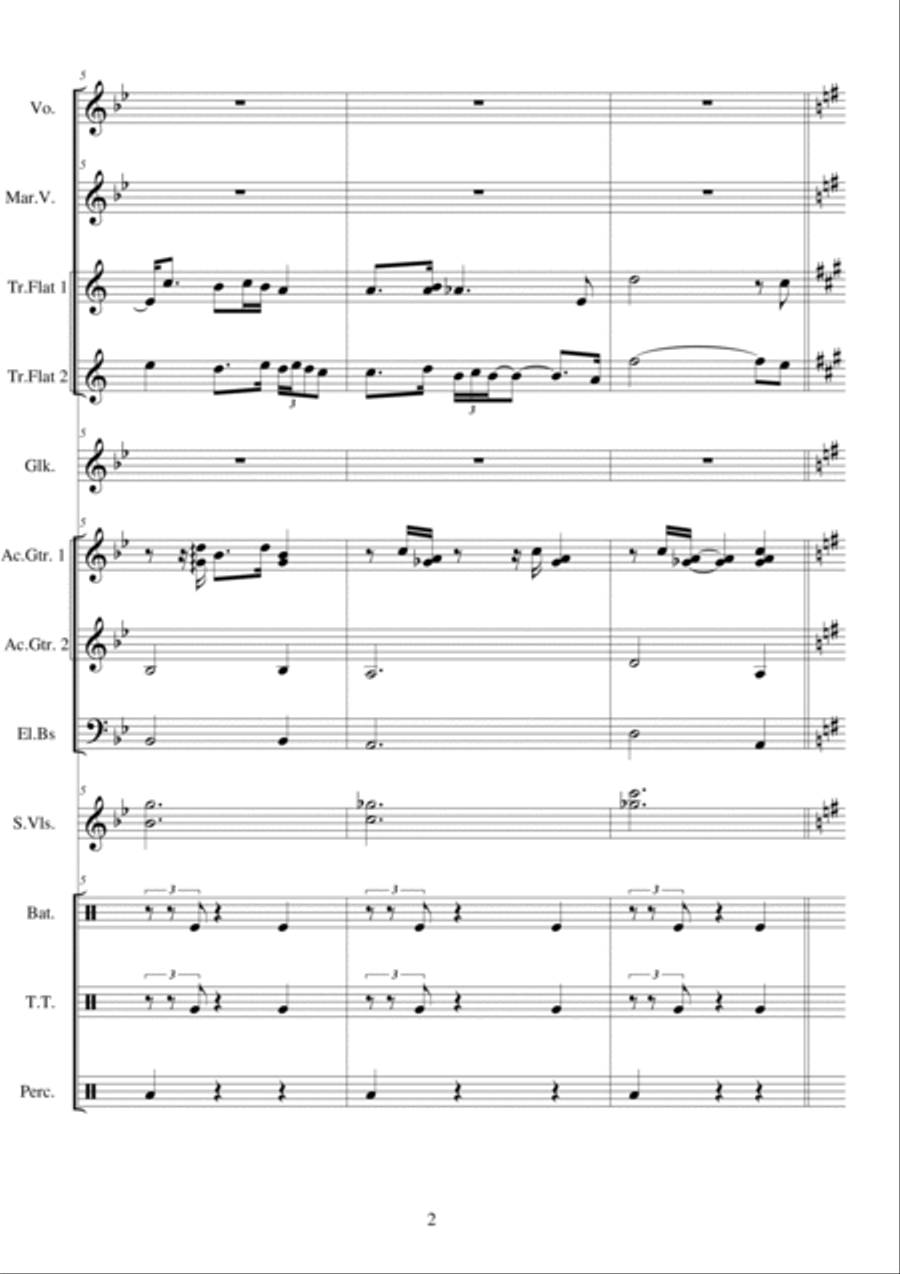 Amor - Serenata Mariachi - Vals Full Orchestra scores gallery preview page 2