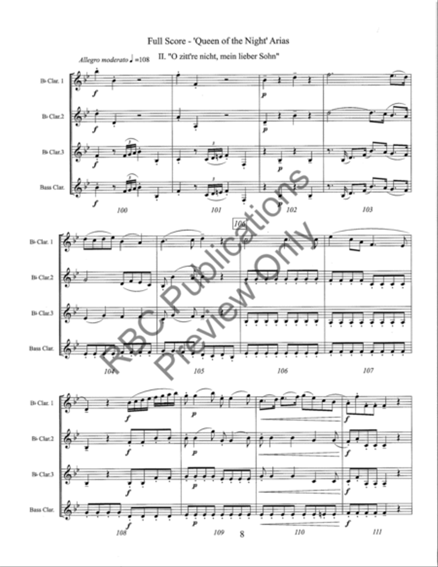 The Queen Of The Night Arias Voice Solo scores gallery preview page 10