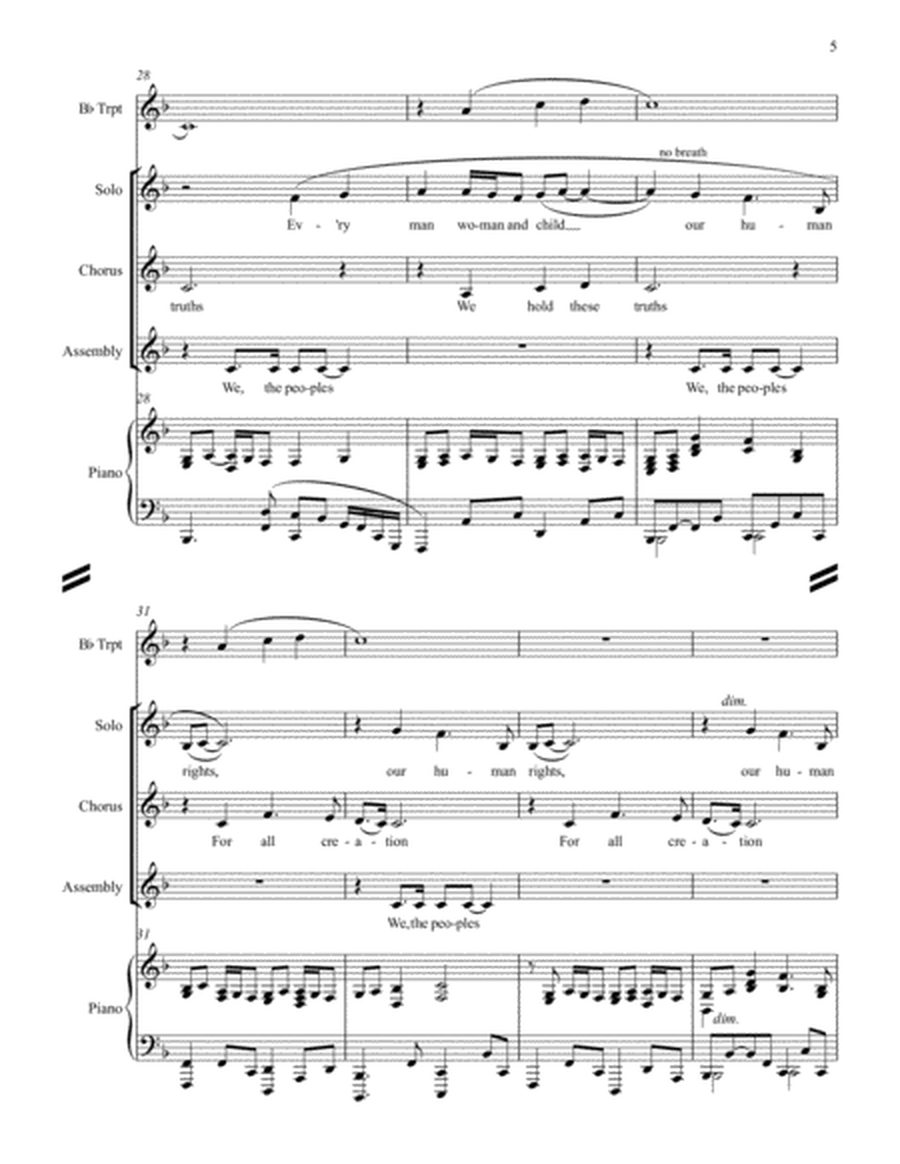 Every Man, Woman, and Child - Full Score - F Major