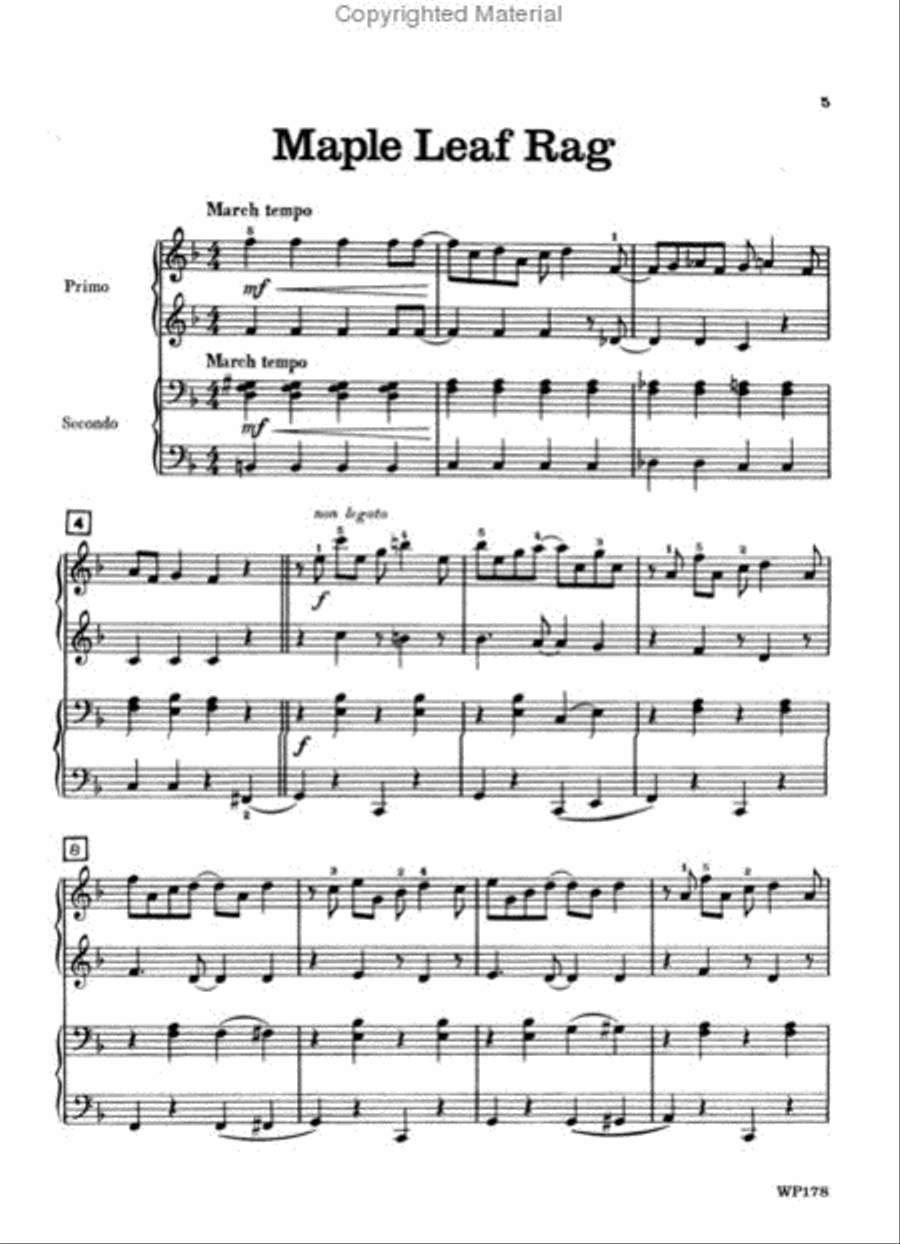 Five Joplin Rags Five Joplin Rags Piano Method scores gallery preview page 2