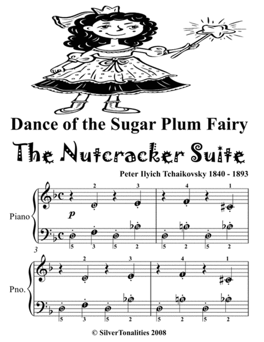 Dance of the Sugar Plum Fairy the Nutcracker Suite Easy Piano Sheet Music 2nd Edition