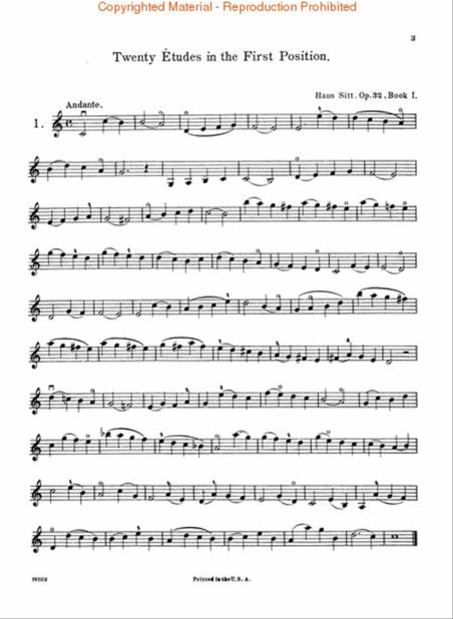 Etudes, Op. 32 – Book 1 Etudes, Op. 32 – Book 1 Violin scores gallery preview page 2