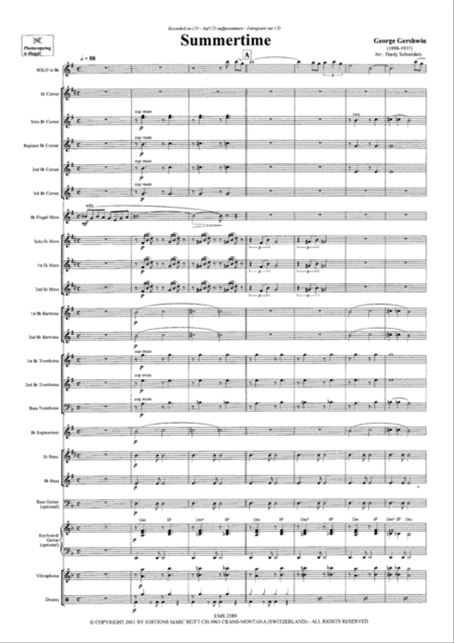 Summertime Summertime Brass Band scores gallery preview page 4