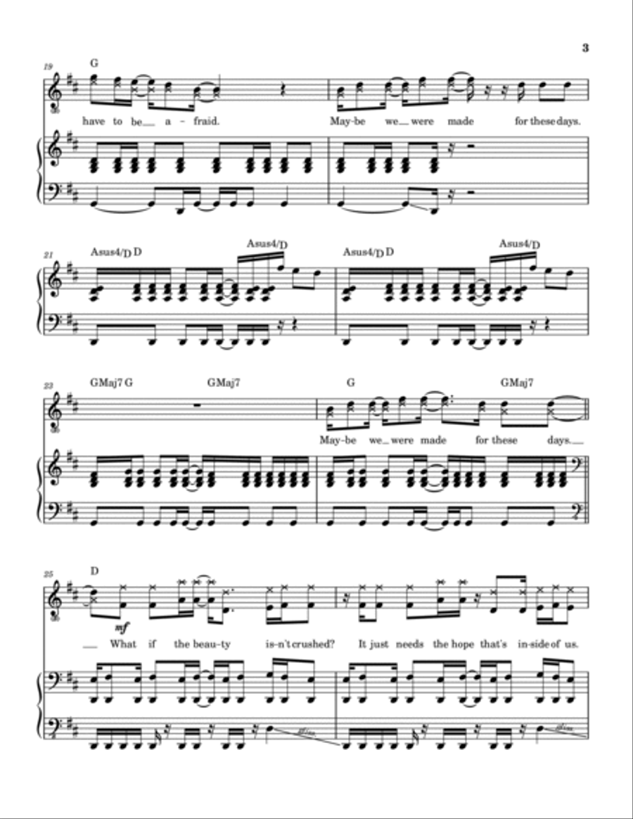 These Days Piano, Vocal, Guitar scores gallery preview page 4