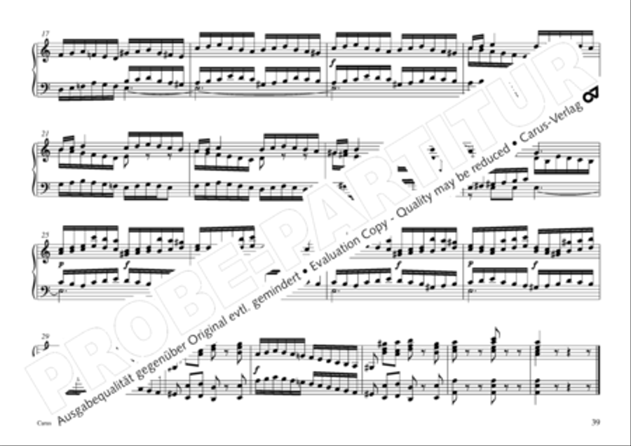 Vogler, 32 Preludes pour l' Orgue ou Pianoforte Piano scores gallery preview page 40