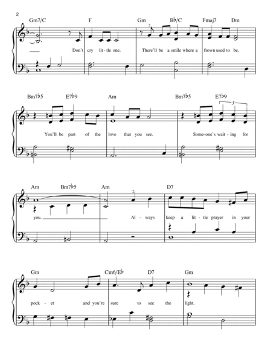 Someone's Waiting For You Easy Piano scores gallery preview page 2