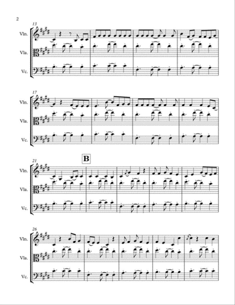 Shape Of You String Trio scores gallery preview page 3