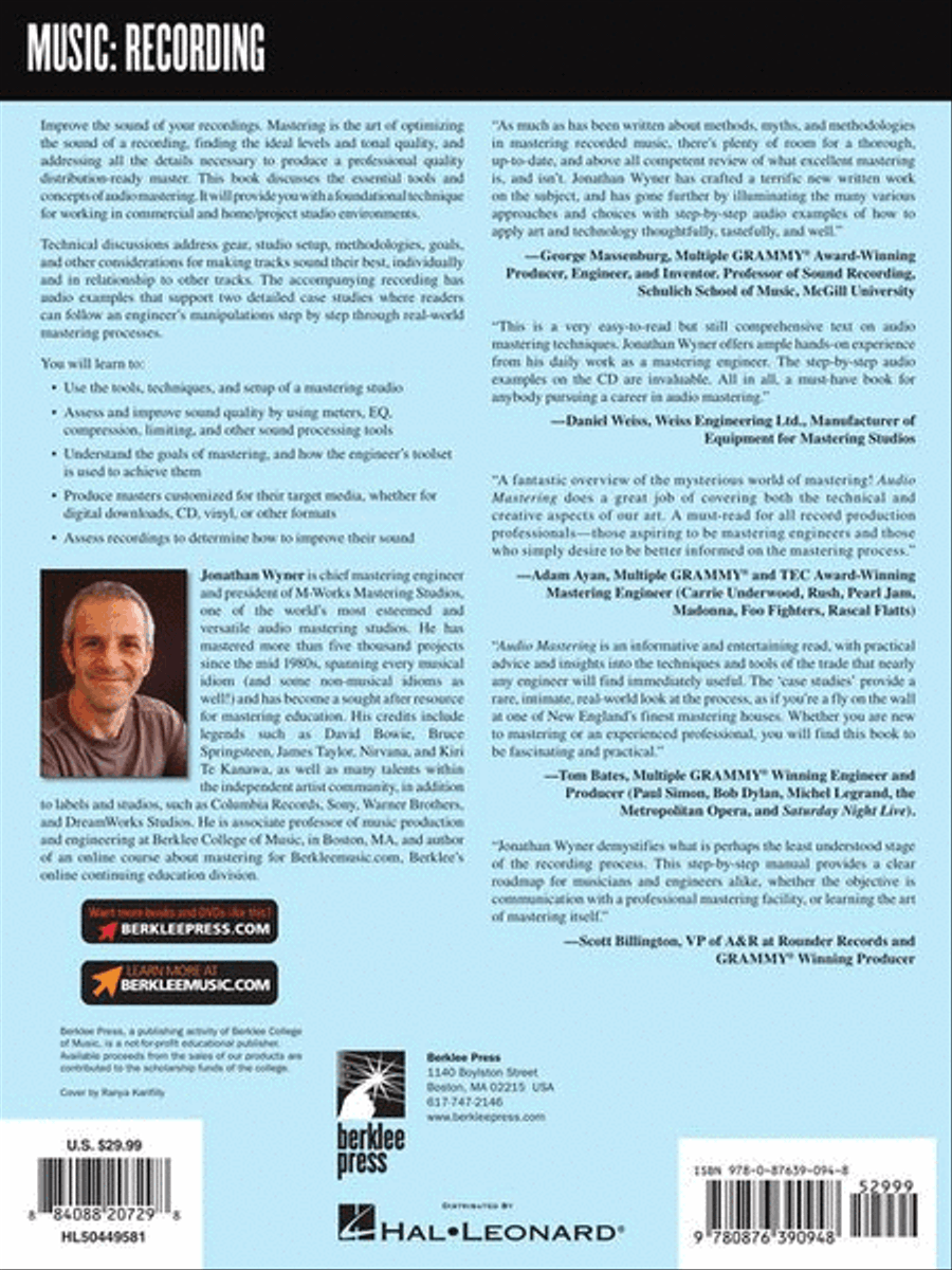 Audio Mastering – Essential Practices CD scores gallery preview page 14