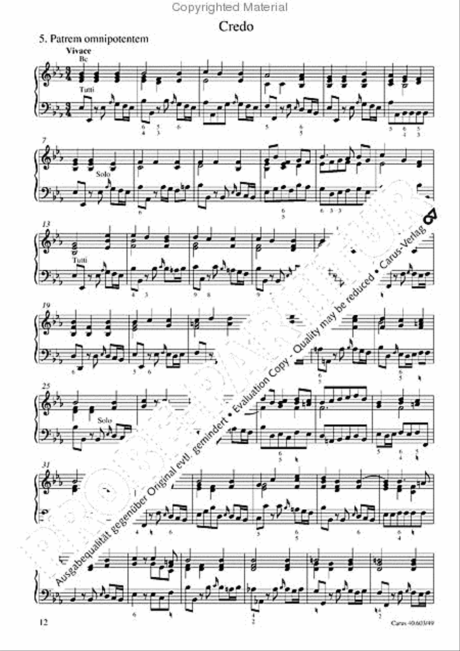 Grosse Orgelsolomesse in Es Voice scores gallery preview page 13