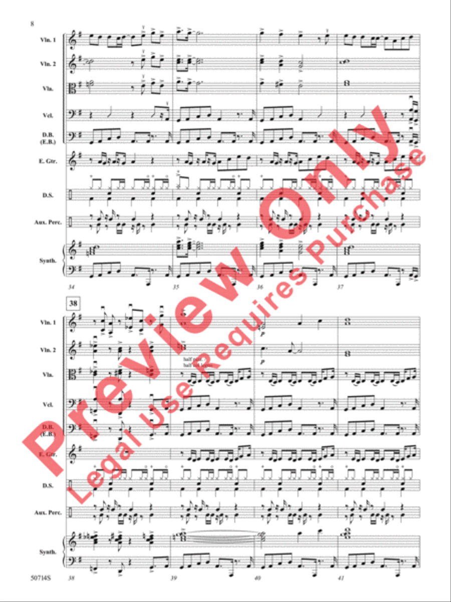 Thriller String Orchestra scores gallery preview page 9